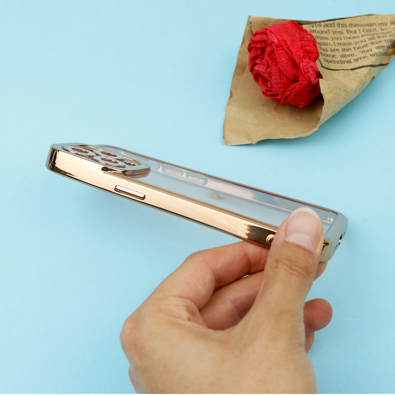 قاب ژله ای نگین دار محافظ لنزدار iPhone 13 Pro