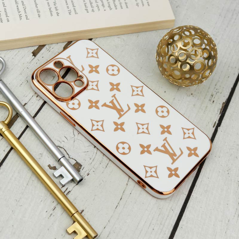قاب LV براق My Case محافظ لنزدار iPhone 13 Pro Max