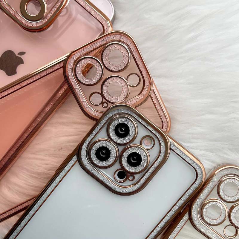 قاب ژله ای نگین دار محافظ لنزدار iPhone 13 Pro Max