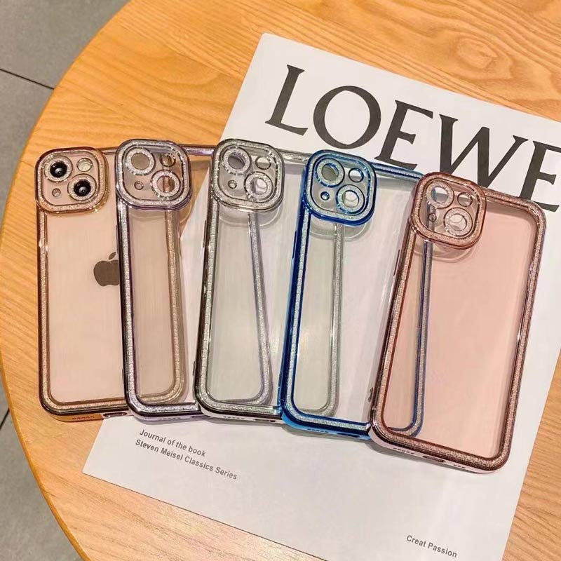 قاب ژله ای نگین دار محافظ لنزدار iPhone 13 Pro Max
