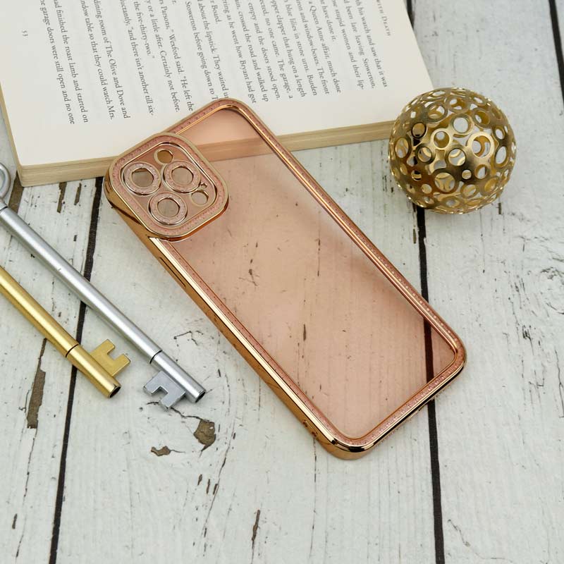 قاب ژله ای نگین دار محافظ لنزدار iPhone 13 Pro Max