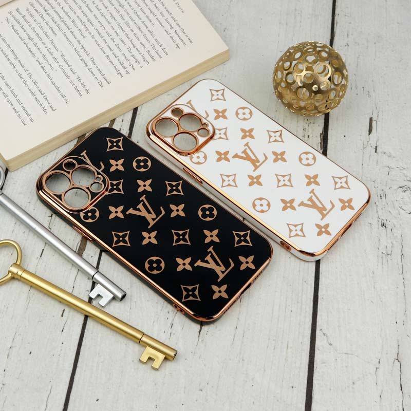قاب LV براق My Case محافظ لنزدار iPhone 13 Pro Max