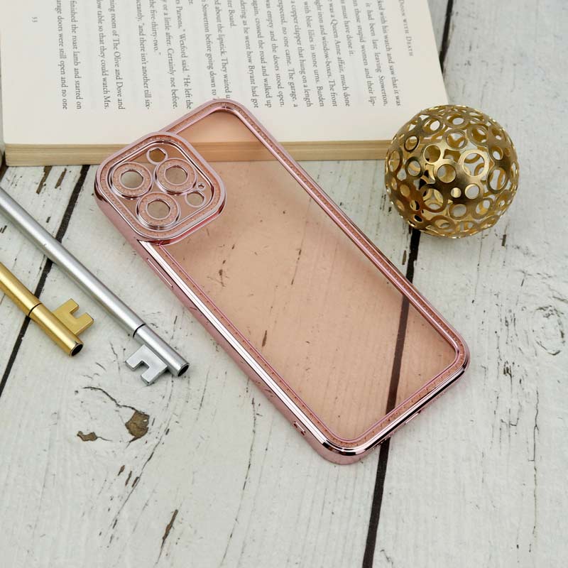 قاب ژله ای نگین دار محافظ لنزدار iPhone 13 Pro Max