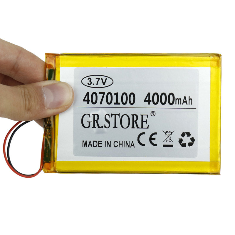 باتری لیتیوم 4000mAh 95*66*3mm 4070100