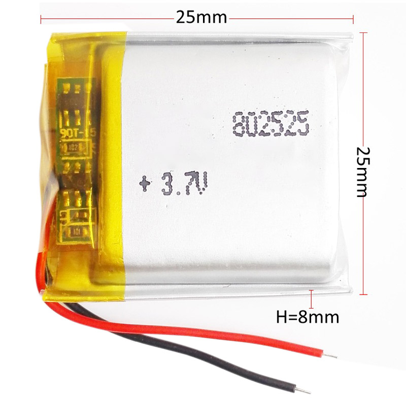 باتری لیتیوم ۵۰۰mAh 80*25*25mm 802525