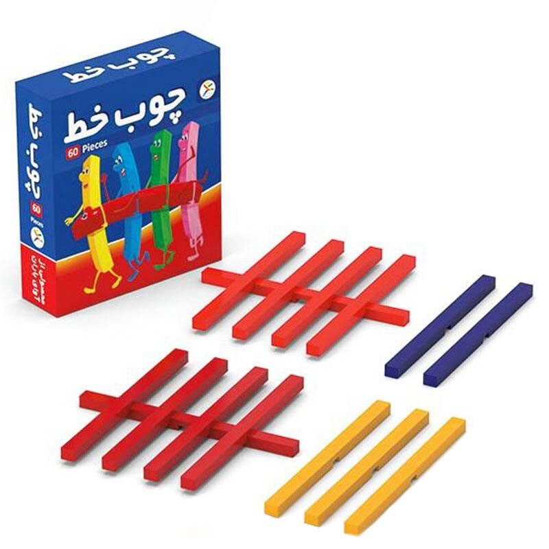 مجموعه آموزشی ریاضی چوب خط بسته 60 عددی آوای باران