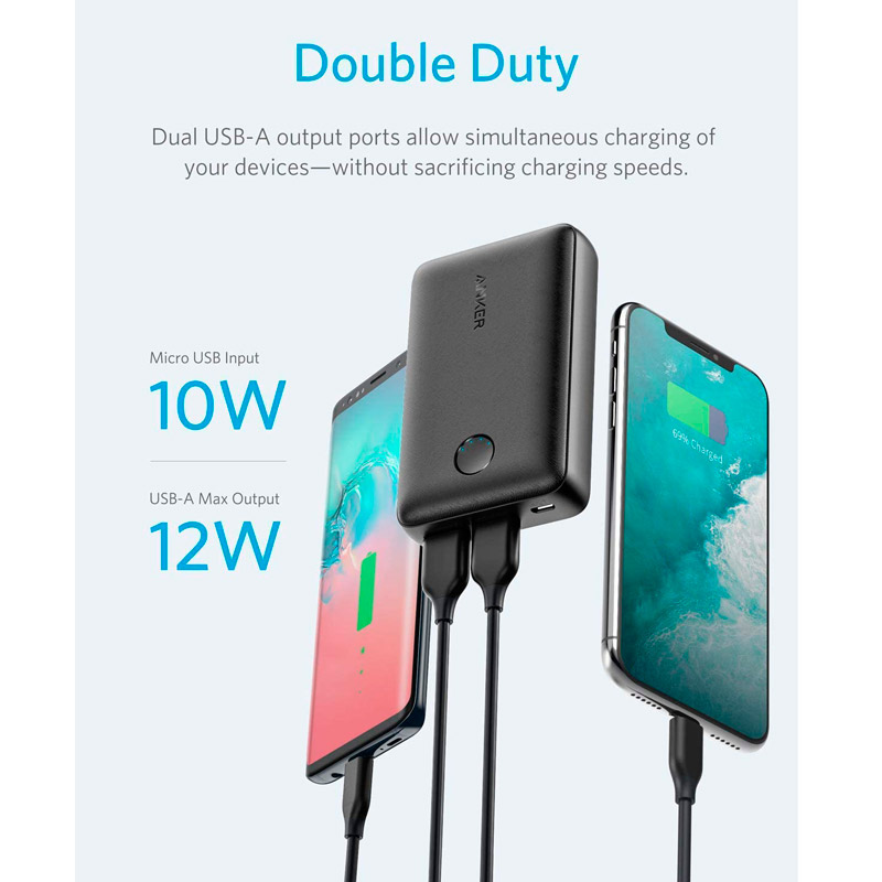 پاور بانک فست شارژ 10000 انکر Anker PowerCore A1223 QC3.0 PD 12W
