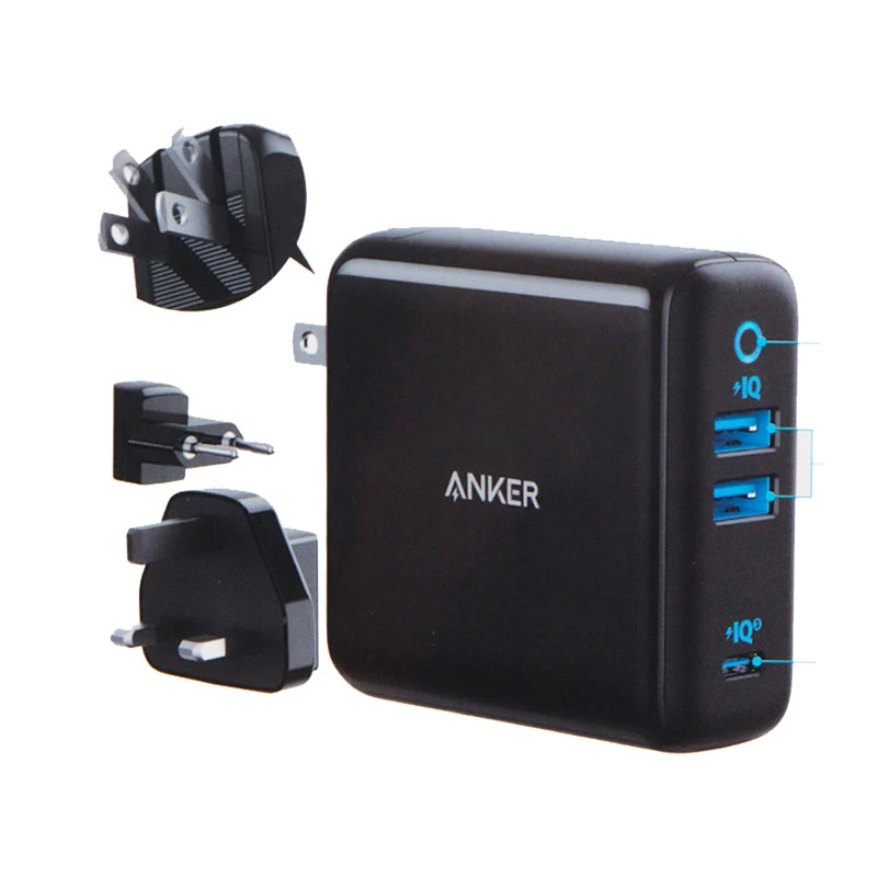 کلگی فست شارژ Anker Powerport A2033 3Port 4A PD 65W