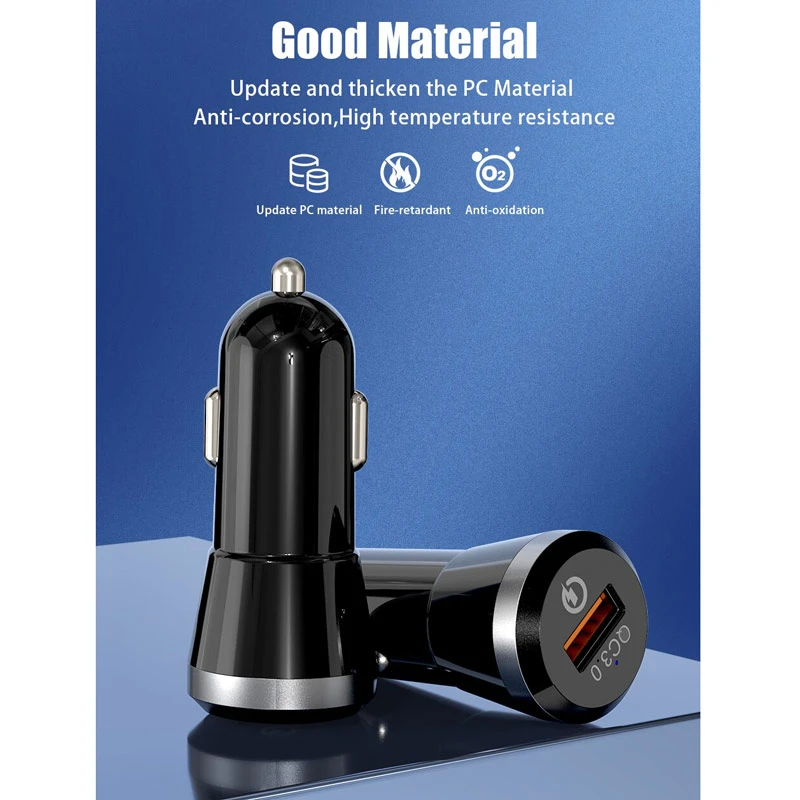 شارژر فندکی فست شارژ Awei C-825 QC3.0 3A