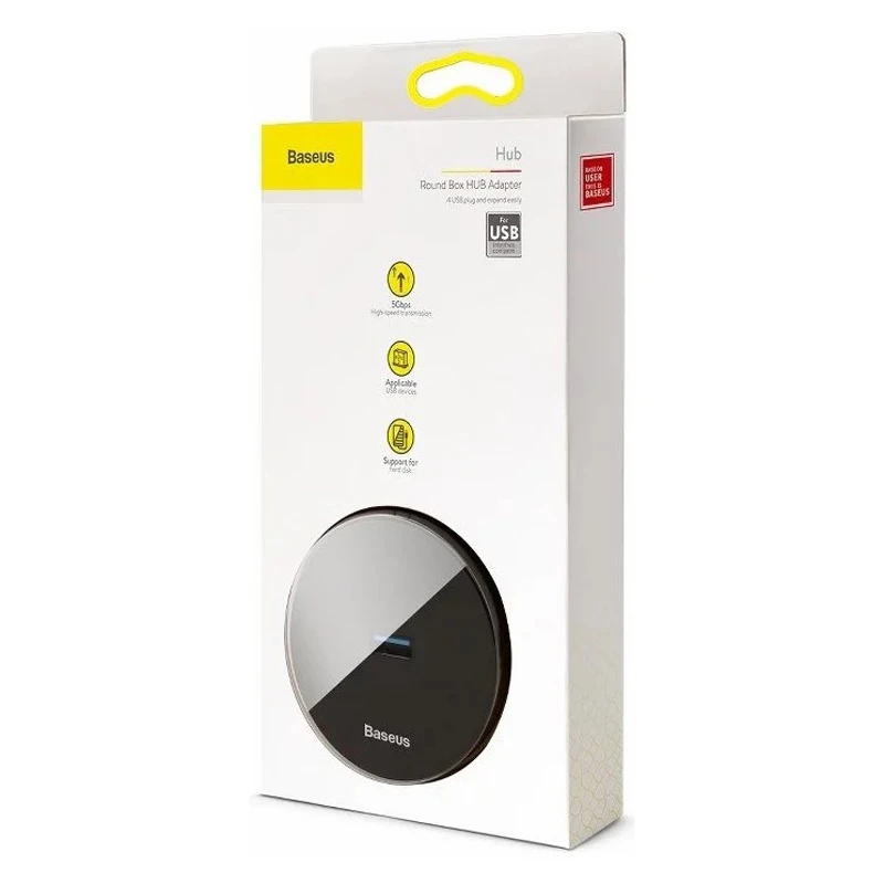 هاب 4 پورت USB3.0 باسئوس Round Box CAHUB-F