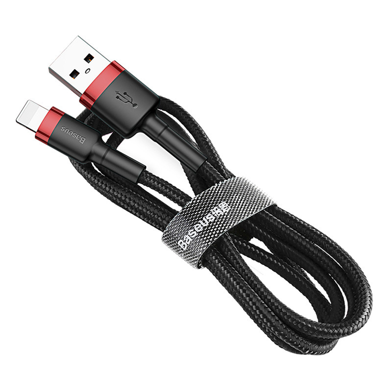 کابل آیفونی فست شارژ Baseus Cafule CALKLF-A 2.4A 50cm