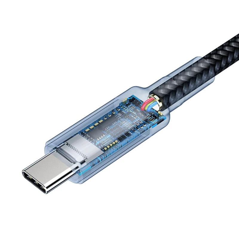 کابل دو سر تایپ سی فست شارژ 100 وات باسئوس Cafule Series CATKLF-S طول 1 متر