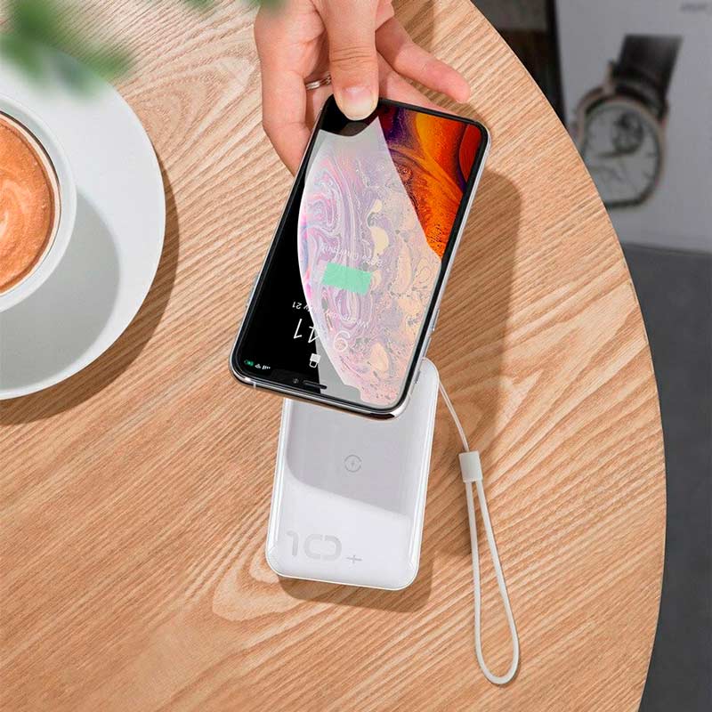 پاور بانک بی سیم فست شارژ 10000 باسئوس Baseus Mini S PPXFF10W QC PD 18W