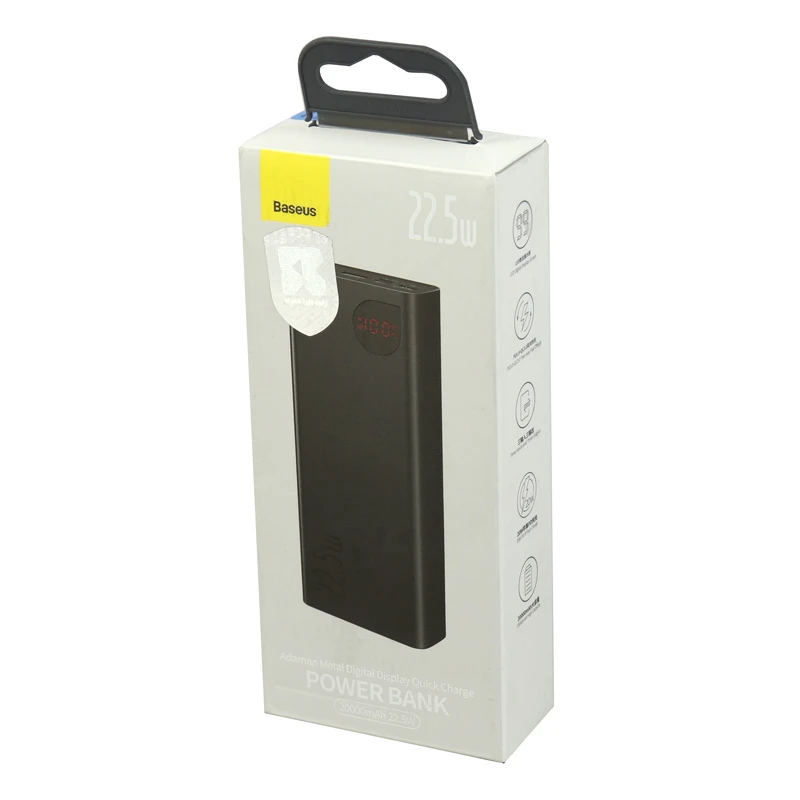 پاور بانک فست شارژ 20000 باسئوس Baseus Adaman Metal PPAD000101 PPADM20S QC3.0 PD 22.5W