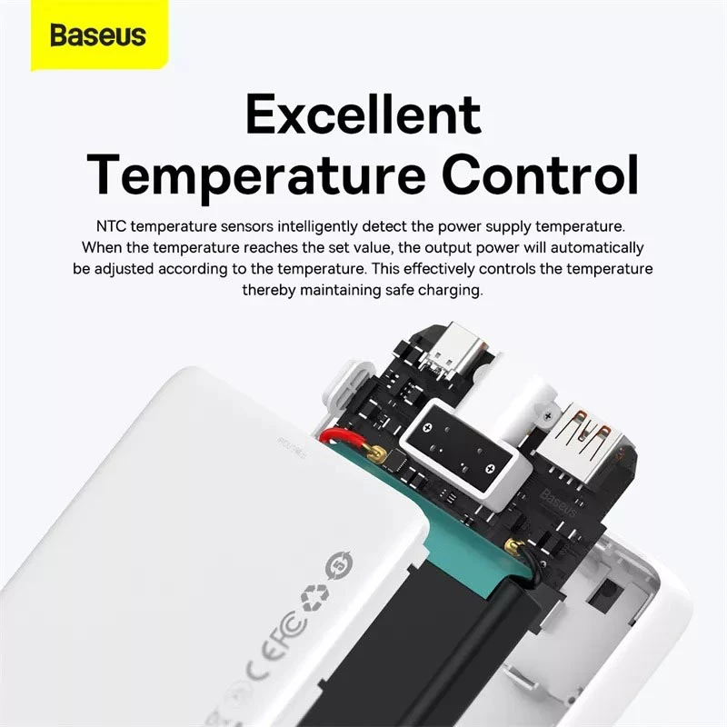 پاور بانک فست شارژ 20000 باسئوس Baseus PPBLK20I QC3.0 PD 20W