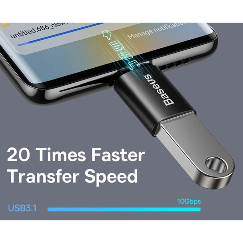 تبدیل OTG تایپ سی باسئوس Ingenuity Series ZJJQ000001