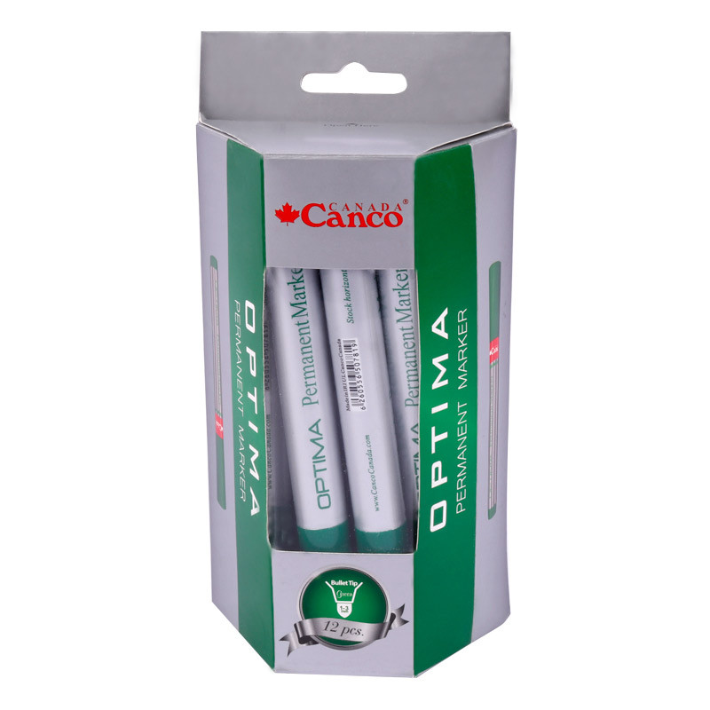 ماژیک معمولی کنکو نوک گرد Canco Optima بسته 12 عددی
