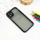 قاب اورجینال PC Carbon محافظ لنز دار iPhone 11 مشکی