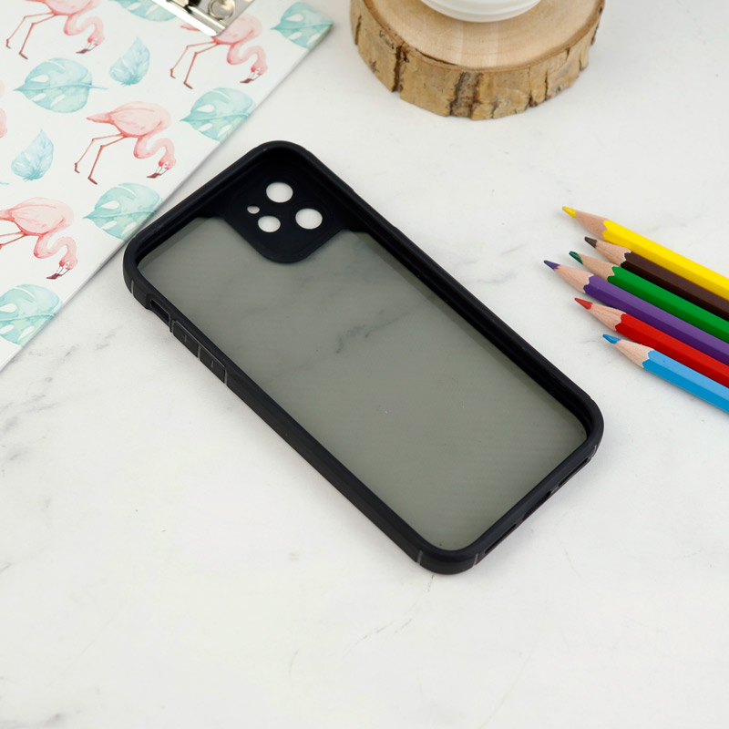 قاب اورجینال PC Carbon محافظ لنز دار iPhone 11 مشکی