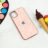 قاب ماربل ژله ای یخی iPhone 11 Pro Max رزگلد
