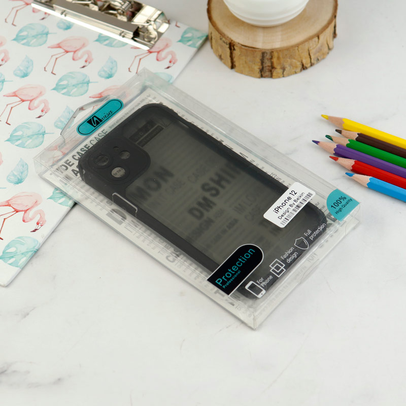 قاب اورجینال PC Carbon محافظ لنز دار iPhone 12 مشکی