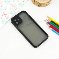 قاب اورجینال PC Carbon محافظ لنز دار iPhone 12 مشکی