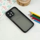قاب اورجینال PC Carbon محافظ لنز دار iPhone 12 Pro Max مشکی
