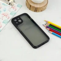 قاب اورجینال PC Carbon محافظ لنز دار iPhone 13 مشکی