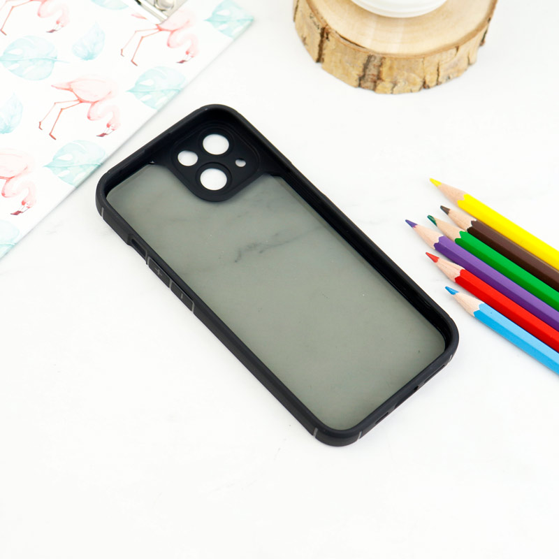 قاب اورجینال PC Carbon محافظ لنز دار iPhone 13 مشکی
