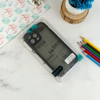 قاب اورجینال PC Carbon محافظ لنز دار iPhone 13 Pro Max مشکی