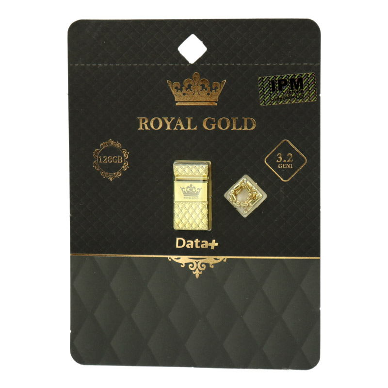 فلش 128 گیگ دیتا پلاس Data+ Royal Gold USB3.2