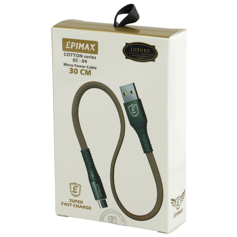کابل کوتاه میکرو یو اس بی فست شارژ Epimax EC-04 8A 30cm
