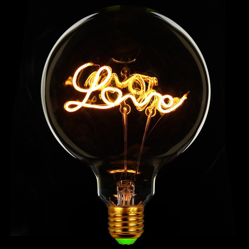 لامپ فیلامنتی حبابی 4 وات G125-RDS-LOVE پایه E27