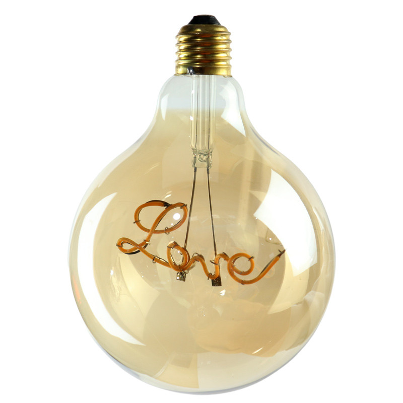 لامپ فیلامنتی حبابی 4 وات G125-RDS-LOVE پایه E27
