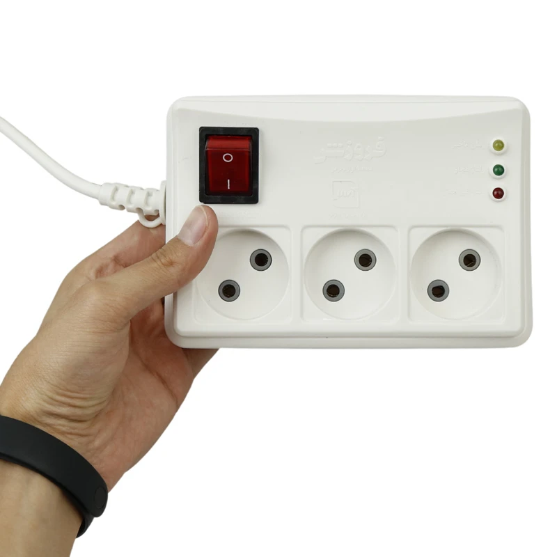 محافظ برق یخچال و فریزر ۳ خانه فروزش FR231 با کابل ۱٫۸ متری