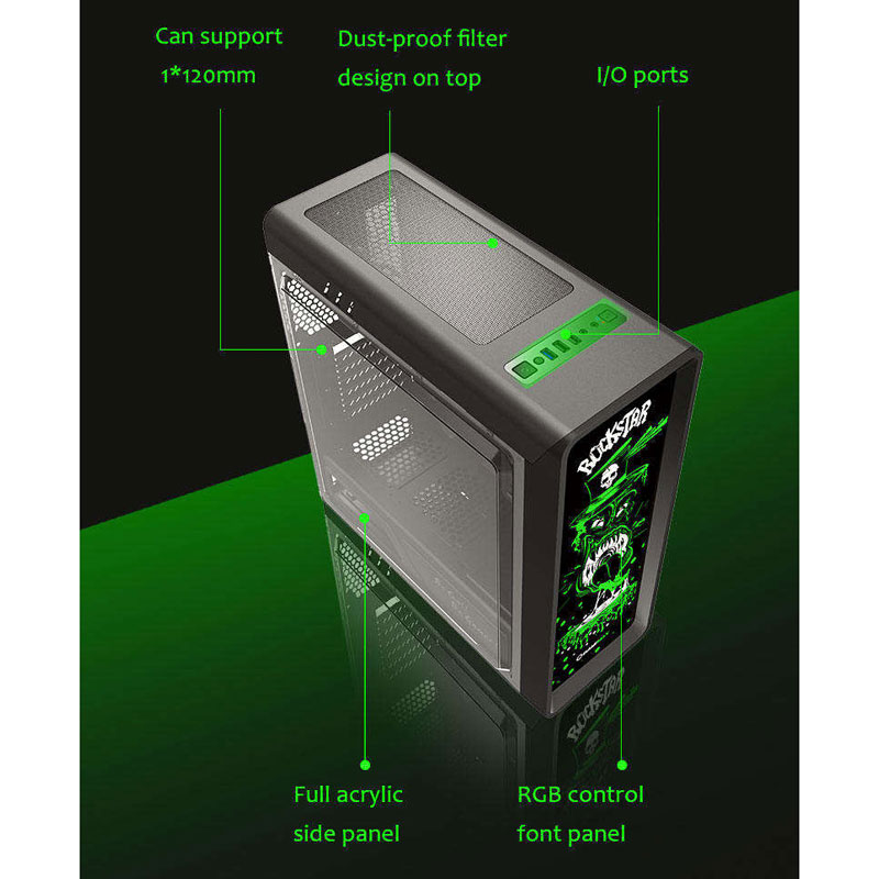 کیس کامپیوتر گیم مکس GameMax RockStar 1 RGB