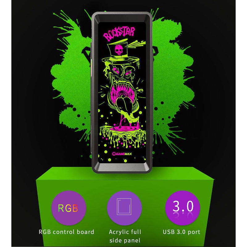 کیس کامپیوتر گیم مکس GameMax RockStar 1 RGB