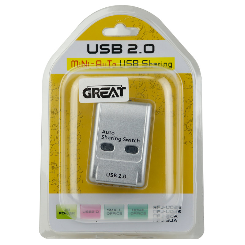 سوییچ پرینتر Great FJ-UO25 USB Auto Sharing 2Port