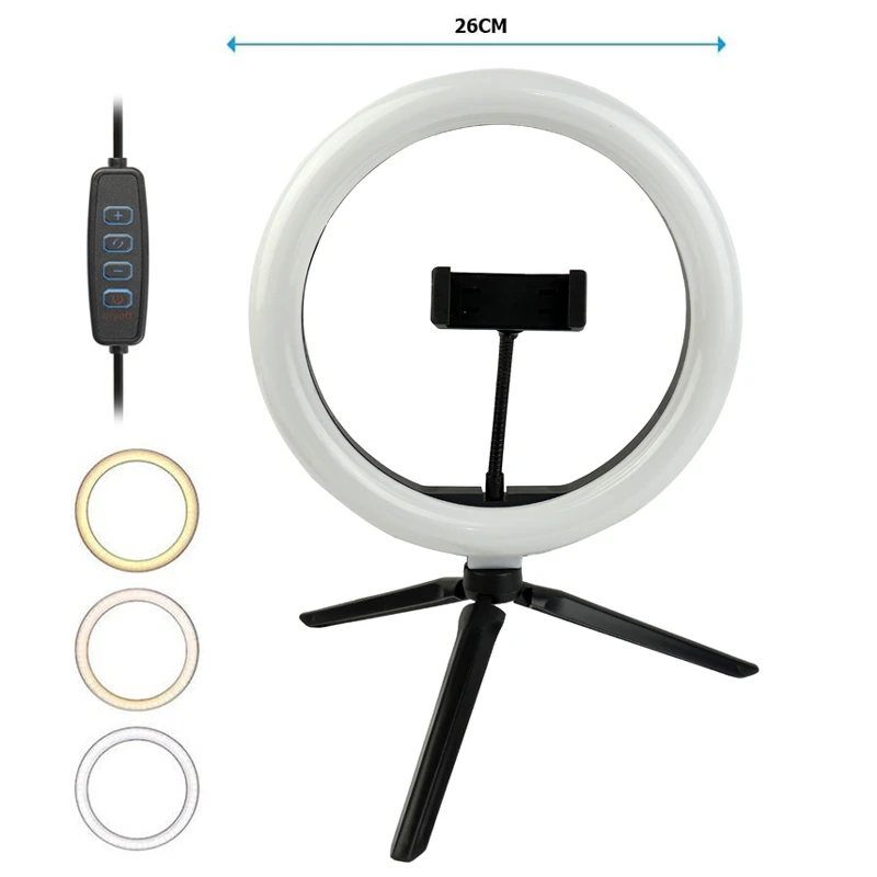 رینگ لایت رو میزی 10 اینچ Ring Fill Light HX-260