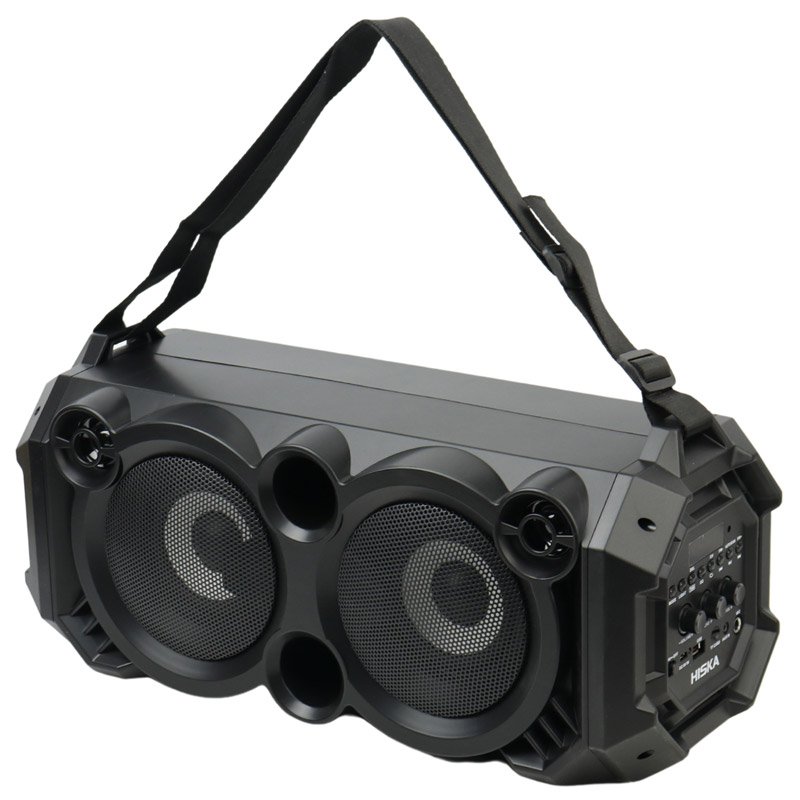 اسپیکر بلوتوثی رم و فلش خور Hiska B165 + میکروفون و ریموت کنترل