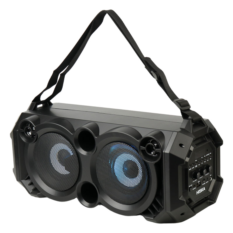 اسپیکر بلوتوثی رم و فلش خور Hiska B165 + میکروفون و ریموت کنترل