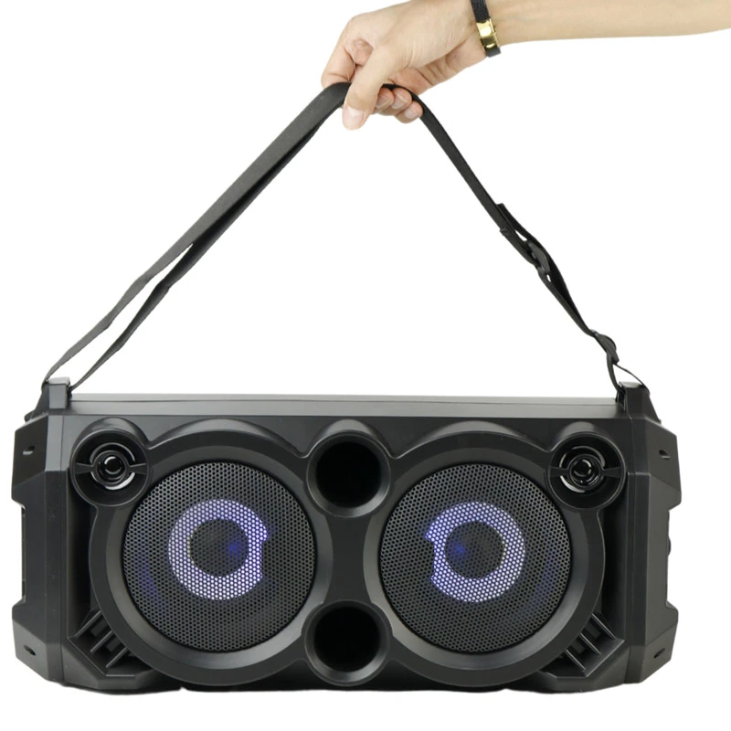 اسپیکر بلوتوثی رم و فلش خور Hiska B165 + میکروفون و ریموت کنترل