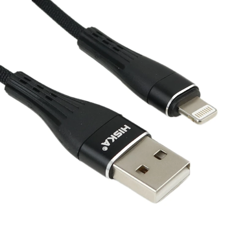 کابل لایتنینگ فست شارژ 5 آمپر هیسکا LX-207 طول 1 متر