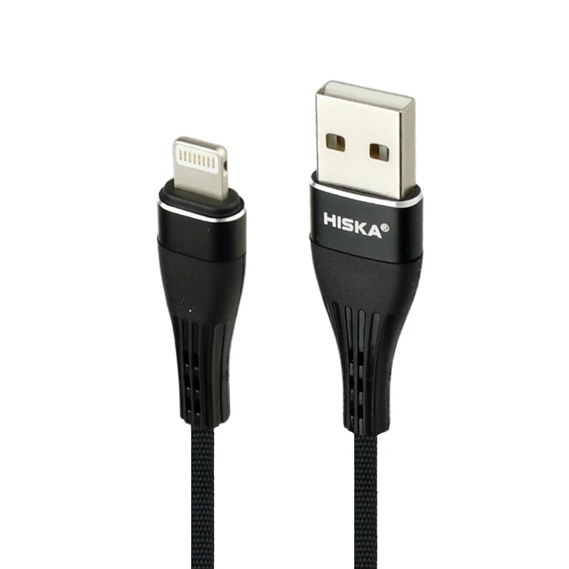 کابل لایتنینگ فست شارژ 5 آمپر هیسکا LX-207 طول 1 متر