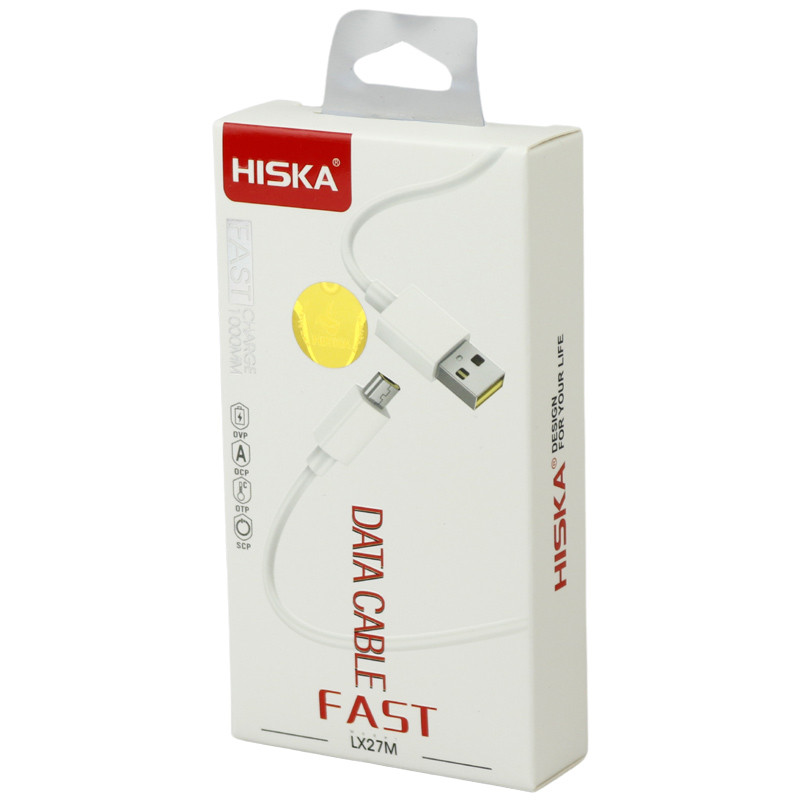 کابل میکرو یو اس بی Hiska LX-27M 2A 1m