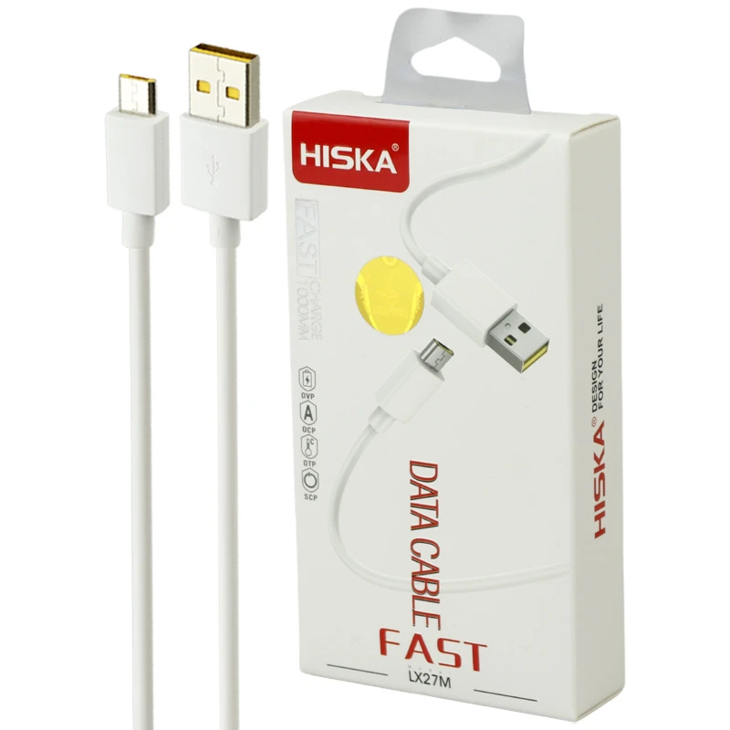 کابل میکرو یو اس بی 2 آمپر هیسکا LX-27M طول 1 متر