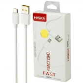 کابل میکرو یو اس بی 2 آمپر هیسکا LX-27M طول 1 متر
