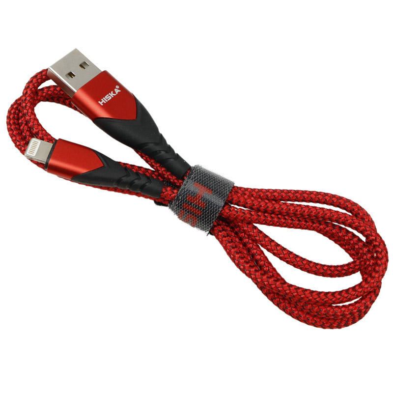 کابل آیفونی فست شارژ Hiska LX-289 2.4A 1m