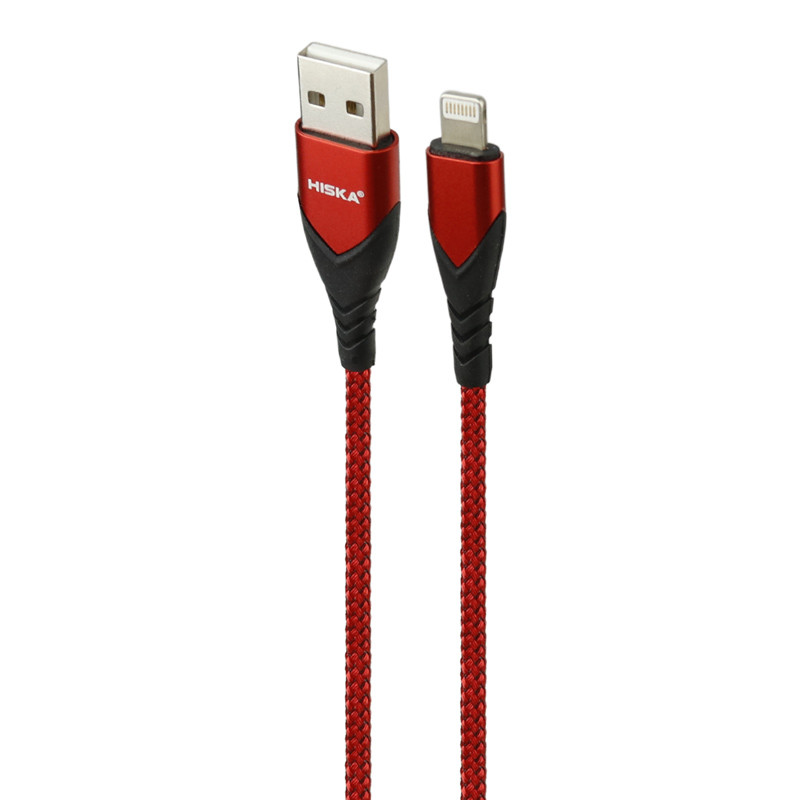 کابل آیفونی فست شارژ Hiska LX-289 2.4A 1m