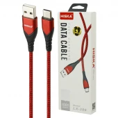 کابل تایپ سی فست شارژ 2.4 آمپر هیسکا LX-289 طول 1 متر